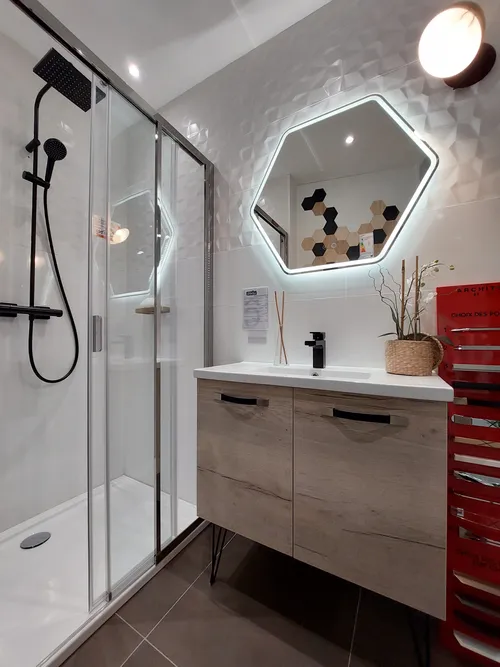 Meuble salle de bain avec vasque